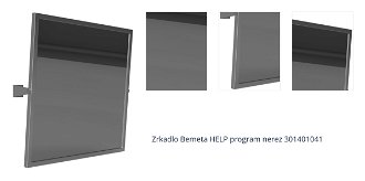 Zrkadlo Bemeta HELP program 60x60 cm nerez 301401041 1