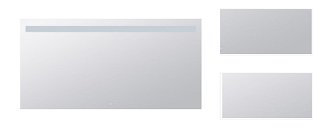 Zrkadlo Bemeta s osvětlením a dotykovým senzoremvo farebnom provedení hliník/sklo 101201157 3