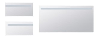 Zrkadlo Bemeta s osvětlením a dotykovým senzoremvo farebnom provedení hliník/sklo 101201157 4