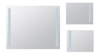 Zrkadlo Bemeta s osvětlením a dotykovým senzoremvo farebnom provedení hliník/sklo 101301147 3