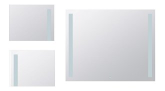 Zrkadlo Bemeta s osvětlením a dotykovým senzoremvo farebnom provedení hliník/sklo 101301147 4