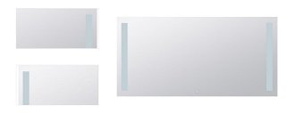 Zrkadlo Bemeta s osvětlením a dotykovým senzoremvo farebnom provedení hliník/sklo 101301157 4