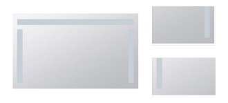 Zrkadlo Bemeta s osvětlením a dotykovým senzoremvo farebnom provedení hliník/sklo 101401137 3