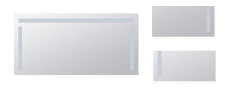 Zrkadlo Bemeta s osvětlením a dotykovým senzoremvo farebnom provedení hliník/sklo 101401157 3