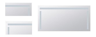 Zrkadlo Bemeta s osvětlením a dotykovým senzoremvo farebnom provedení hliník/sklo 101401157 4