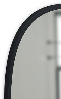 Zrkadlo HUB oválne 45x60 cm čierne 6