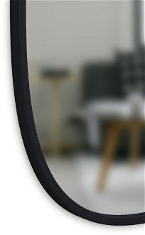 Zrkadlo HUB oválne 45x60 cm čierne 8