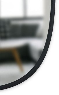 Zrkadlo HUB oválne 45x60 cm čierne 9