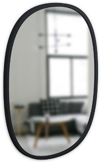 Zrkadlo HUB oválne 45x60 cm čierne 2