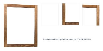 Zrkadlo Naturel Country 65x80 cm palisander COUNTRYZRC65PA 1