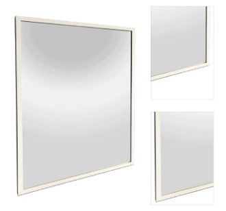 Zrkadlo Naturel Oxo v bielom ráme, 80x80 cm, ALUZ8080B 3
