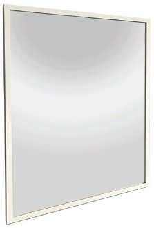 Zrkadlo Naturel Oxo v bielom ráme, 80x80 cm, ALUZ8080B 2