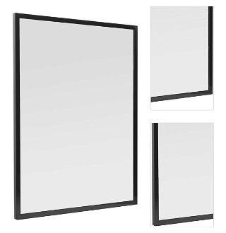 Zrkadlo Naturel Oxo v čiernom ráme, 60x80 cm, ALUZ6080C 3