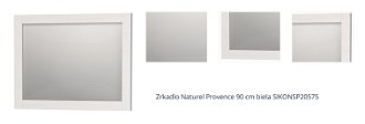 Zrkadlo Naturel Provence 90 cm biela SIKONSP20575 1