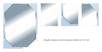 Zrkadlo s fazetou Amirro Diamant 40x60 cm 712-123 1