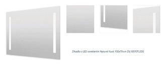 Zrkadlo s LED osvetlením Naturel Iluxit 100x70 cm ZIL10070TLEDS 1