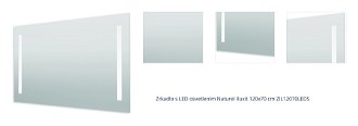 Zrkadlo s LED osvetlením Naturel Iluxit 120x70 cm ZIL12070LEDS 1