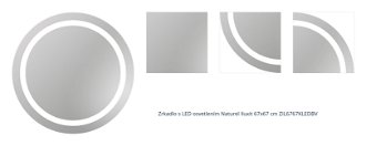 Zrkadlo s LED osvetlením Naturel Iluxit 67x67 cm ZIL6767KLEDBV 1
