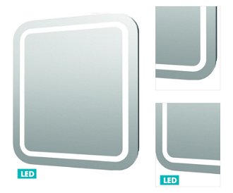 Zrkadlo s LED osvetlením Naturel Iluxit 80x70 cm ZIL8070KTLEDS 3