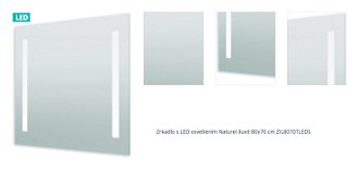 Zrkadlo s LED osvetlením Naturel Iluxit 80x70 cm ZIL8070TLEDS 1