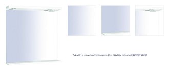 Zrkadlo s osvetlením Keramia Pro 80x80 cm biela PROZRCK80IP 1