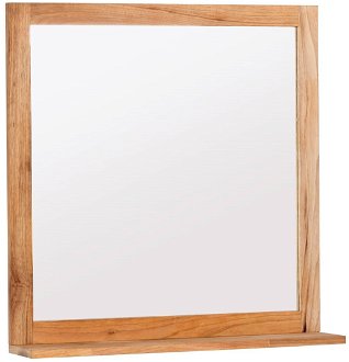 Zrkadlo s poličkou Naturel Home 60x61,5 cm zrkadlo HOMEZRC 2
