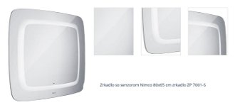 Zrkadlo so senzorom Nimco 80x65 cm zrkadlo ZP 7001-S 1