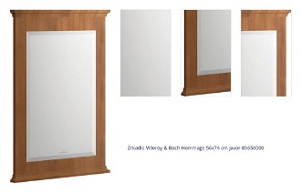 Zrkadlo Villeroy & Boch Hommage 56x74 cm javor 85650000 1