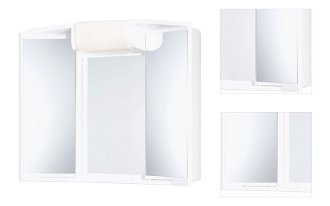 Zrkadlová skrinka Jokey 59x50 cm plast biela ANGY 3