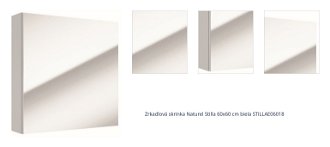 Zrkadlová skrinka Naturel Stilla 60x60 cm biela STILLAE06018 1