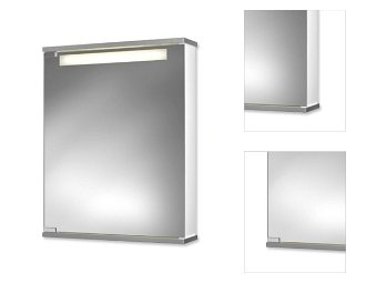 Zrkadlová skrinka s osvetlením Jokey 50x65 cm MDF biela CENTO50LS 3