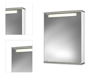 Zrkadlová skrinka s osvetlením Jokey 50x65 cm MDF biela CENTO50LS 4