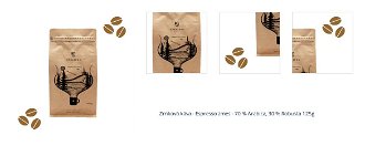 Zrnková káva - Espresso zmes - 70 % Arabica, 30 % Robusta 125g 1