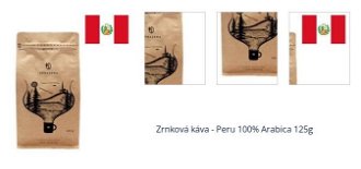 Zrnková káva - Peru 100% Arabica 125g 1