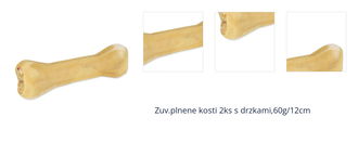 Zuv.plnene kosti 2ks s drzkami,60g/12cm 1